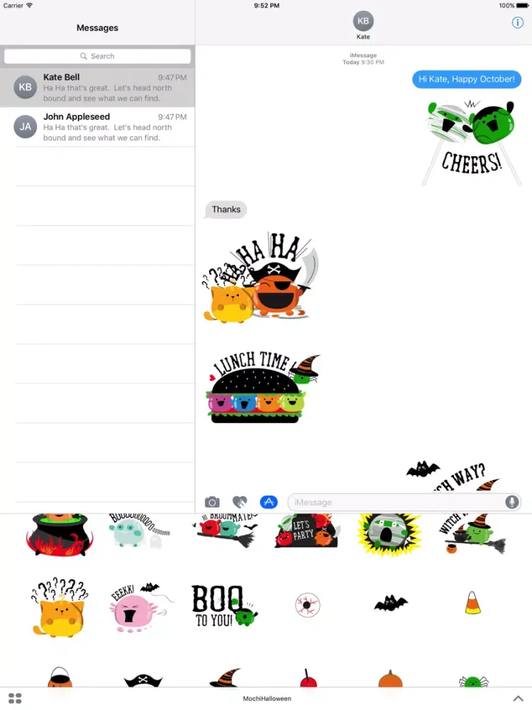 Capturas de pantalla de Mochi Halloween Stickers iPad 