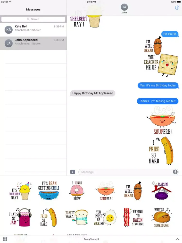 Ảnh chụp màn hình của Punny Yummy 3 iPad 