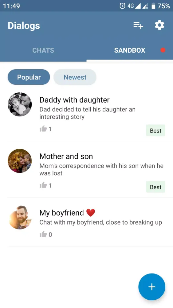 Fake Chat Story Messenger Screenshots