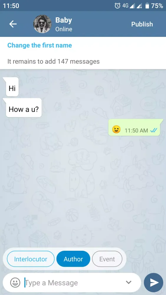 Fake Chat Story Messenger Screenshots