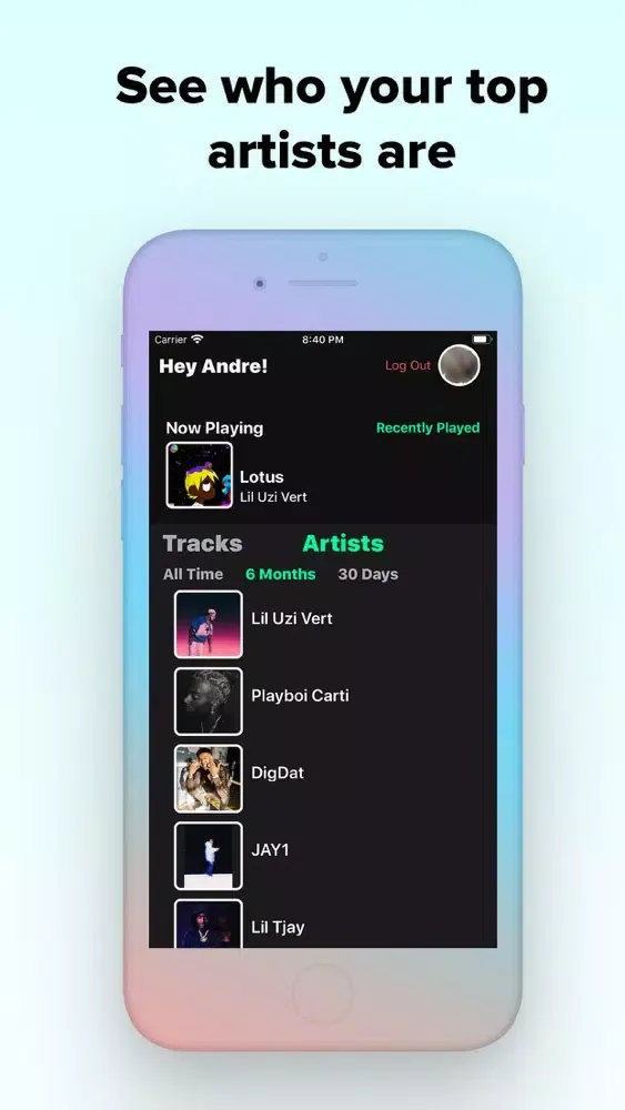 Captures d'écran de Music Stats: Spotify Top 50