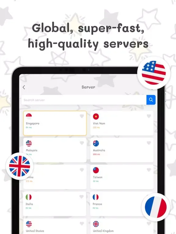 5Star VPN: Ultra Fast & Secure iPad  스크린샷