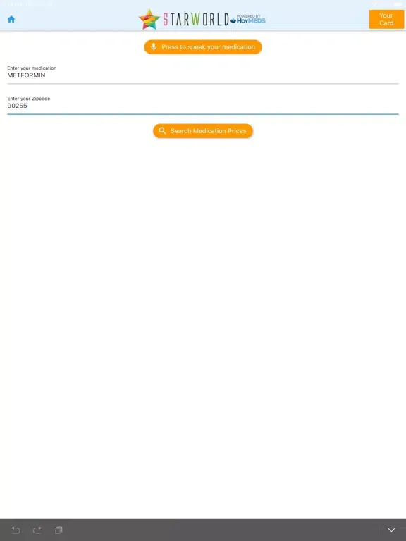 Скриншоты Starworld Medication Discount iPad 