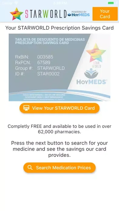 Скриншоты Starworld Medication Discount