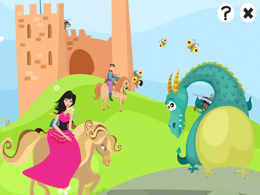 A Castle & Knight Fantasy Learn-ing Game for Children iPad  Ekran Görüntüleri