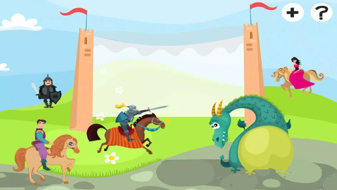A Castle & Knight Fantasy Learn-ing Game for Children Ekran Görüntüleri