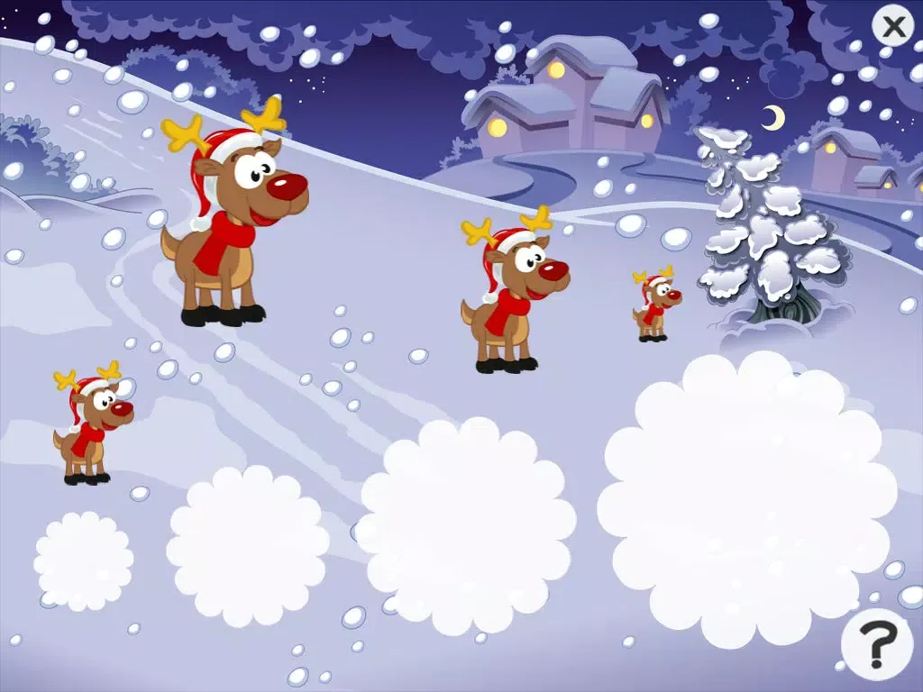A Christmas Game for Children with Puzzles for the Holiday Season iPad 應用截圖