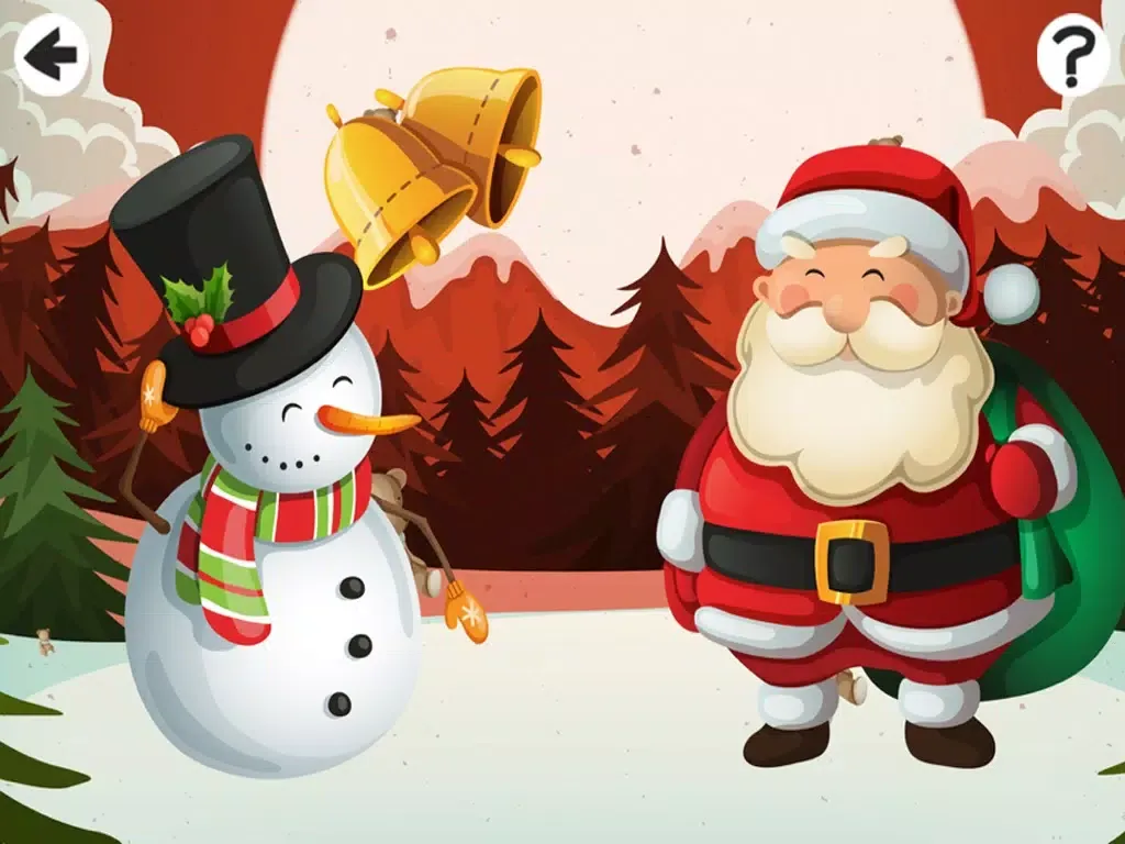 A Christmas Tale: a game to learn and play for children with animals of the snowy wood iPad 应用截图