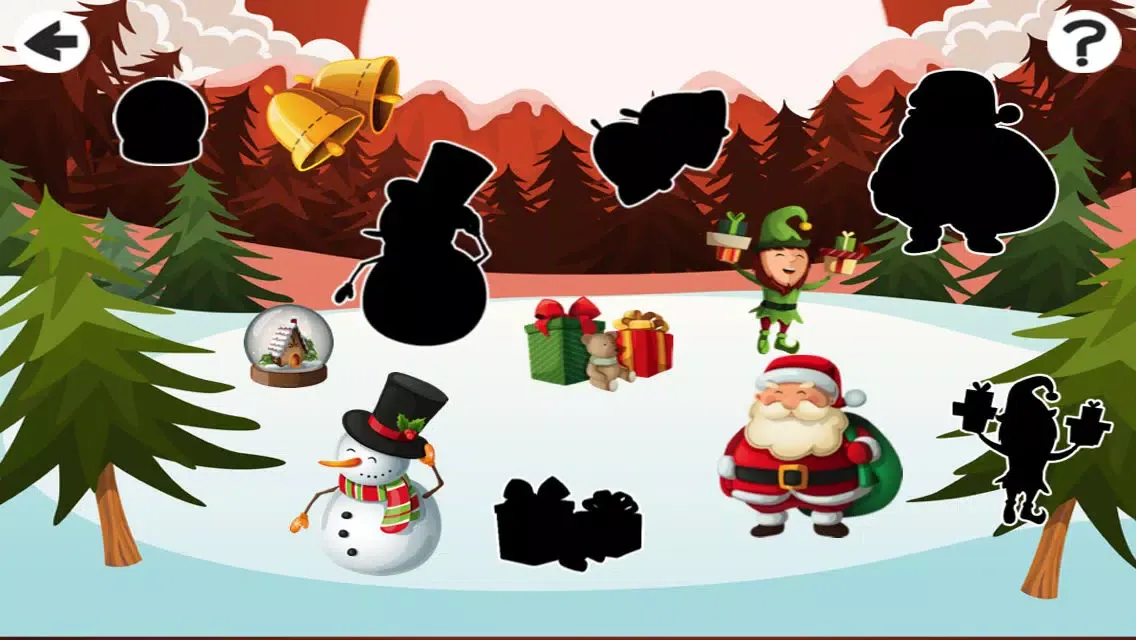 Tangkapan skrin A Christmas Tale: a game to learn and play for children with animals of the snowy wood