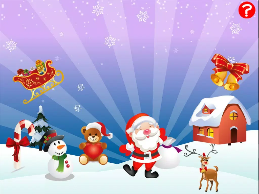 Capturas de pantalla de ABC Christmas games for children to train your spell-ing skills with Xmas animals of the forest iPad 