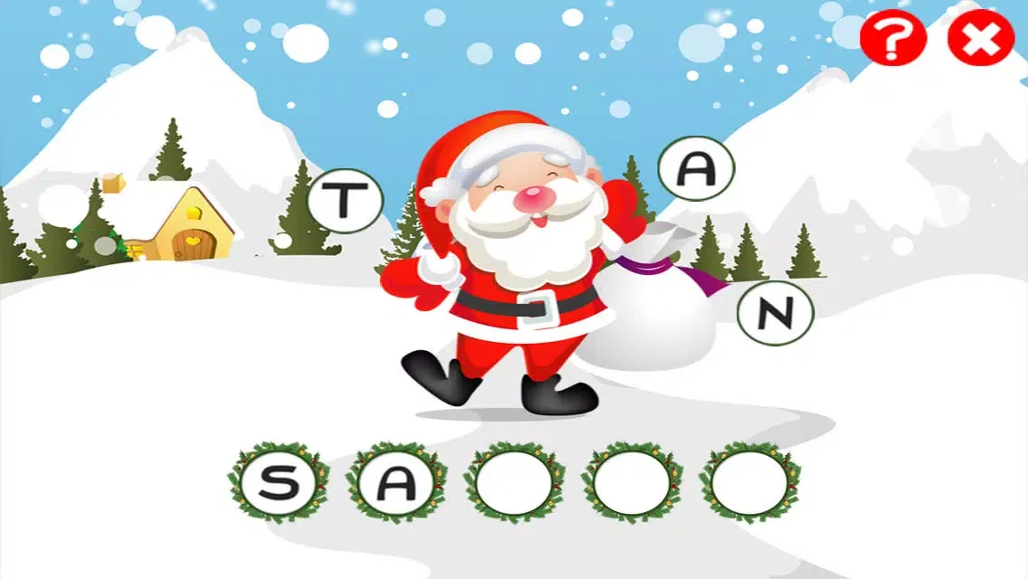 Capturas de pantalla de ABC Christmas games for children to train your spell-ing skills with Xmas animals of the forest