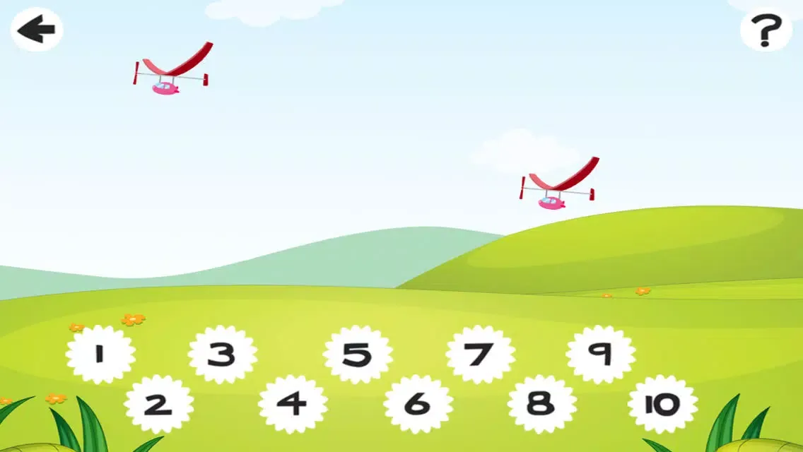 Captures d'écran de Active Counting Game for Children Learn to Count 1-10 with Flying Engines and Helicopters