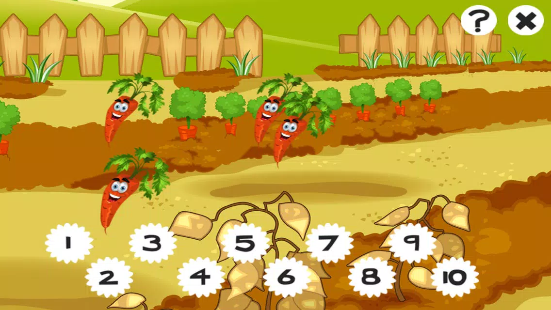 Скриншоты A Garden Counting game for children: Learn to count the numbers 1-10