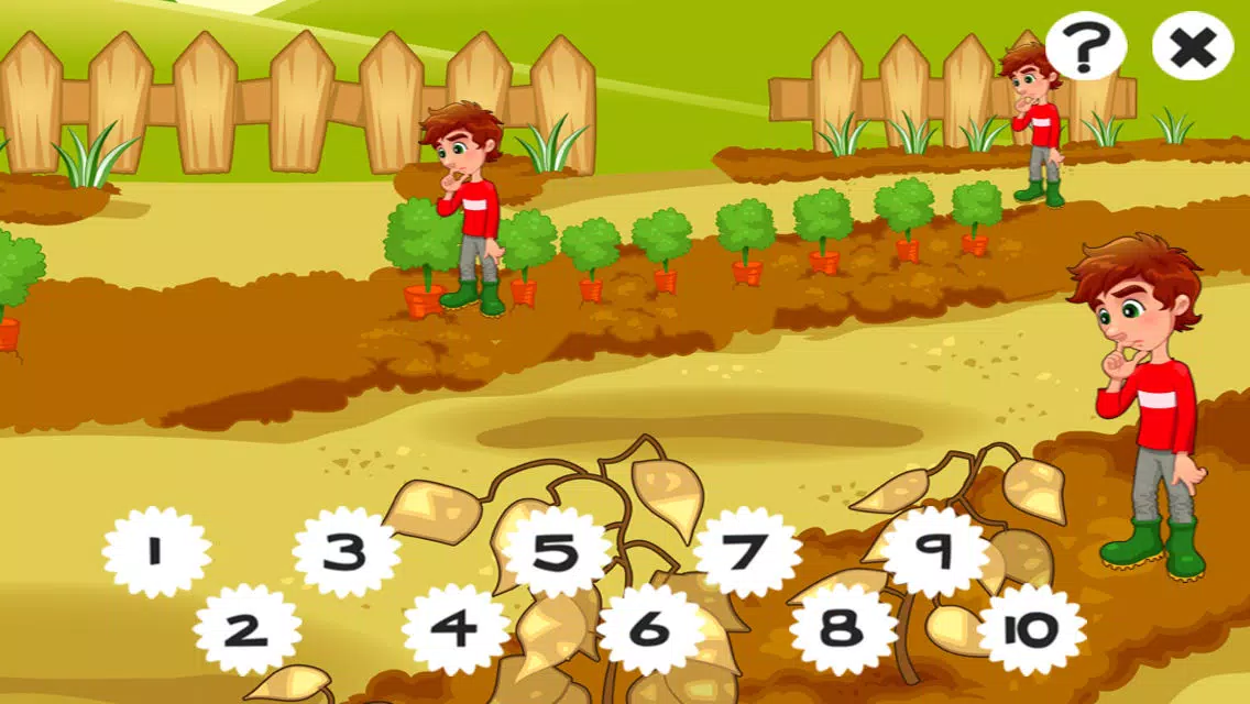 Скриншоты A Garden Counting game for children: Learn to count the numbers 1-10