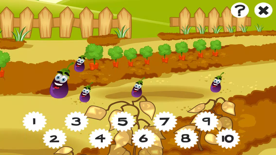 Скриншоты A Garden Counting game for children: Learn to count the numbers 1-10