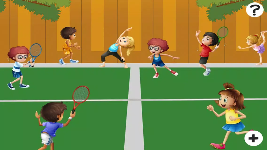 Action on the tennis court; counting game for children: learn to count 1 - 10 Screenshots