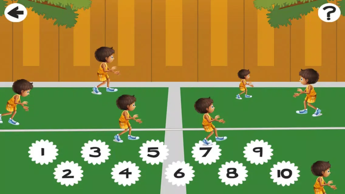 Action on the tennis court; counting game for children: learn to count 1 - 10 Screenshots