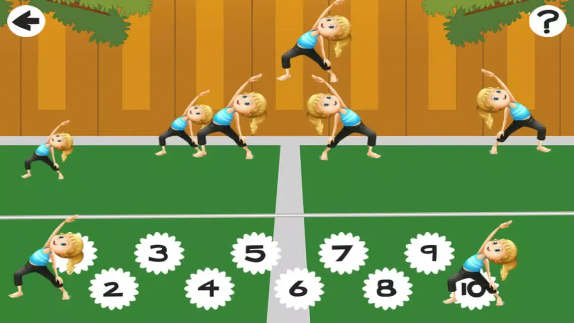 Action on the tennis court; counting game for children: learn to count 1 - 10 Screenshots