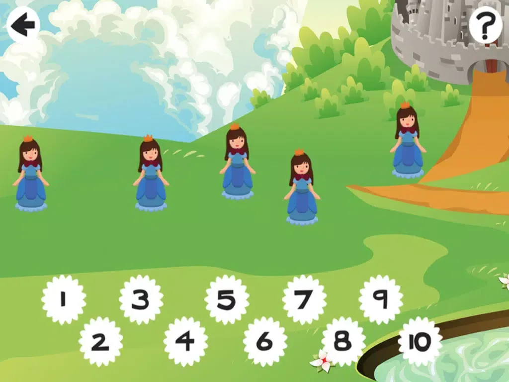 Zrzuty ekranu A Princess Tale Counting Game for Children: learn to count 1 - 10 iPad 
