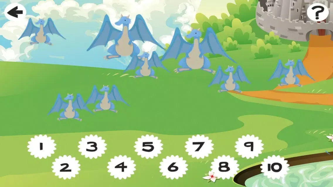 Zrzuty ekranu A Princess Tale Counting Game for Children: learn to count 1 - 10