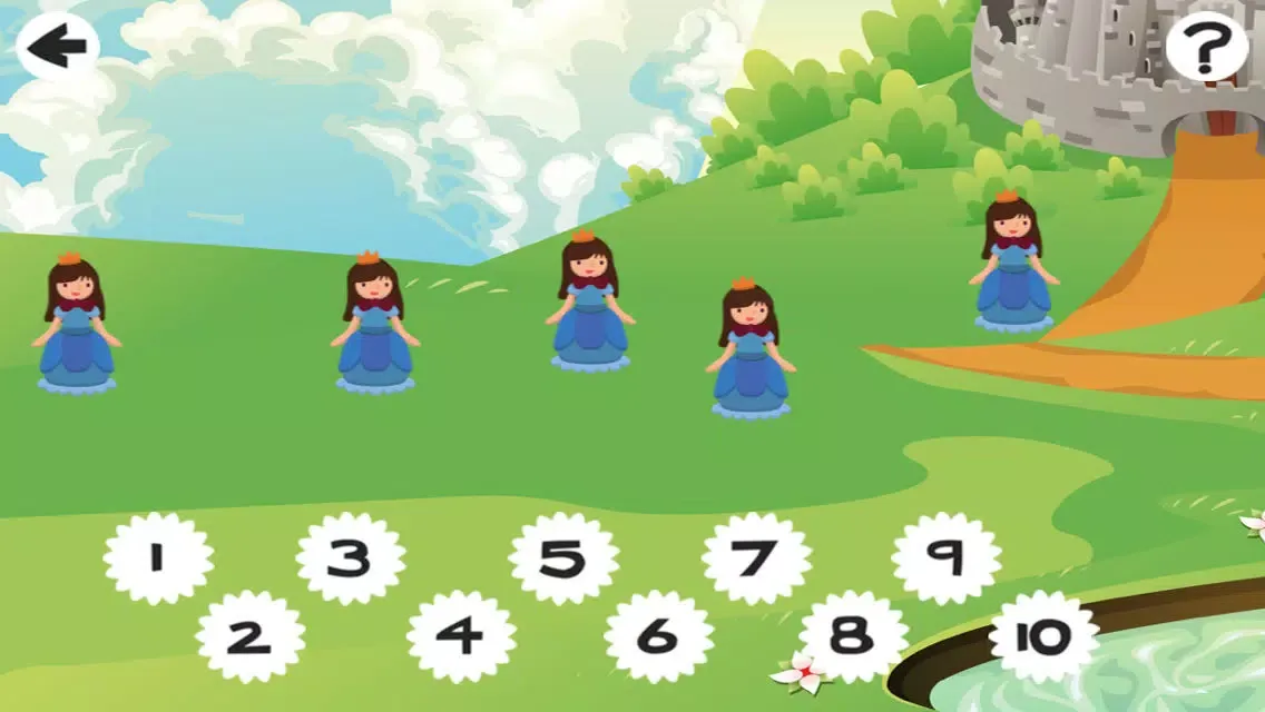 Zrzuty ekranu A Princess Tale Counting Game for Children: learn to count 1 - 10