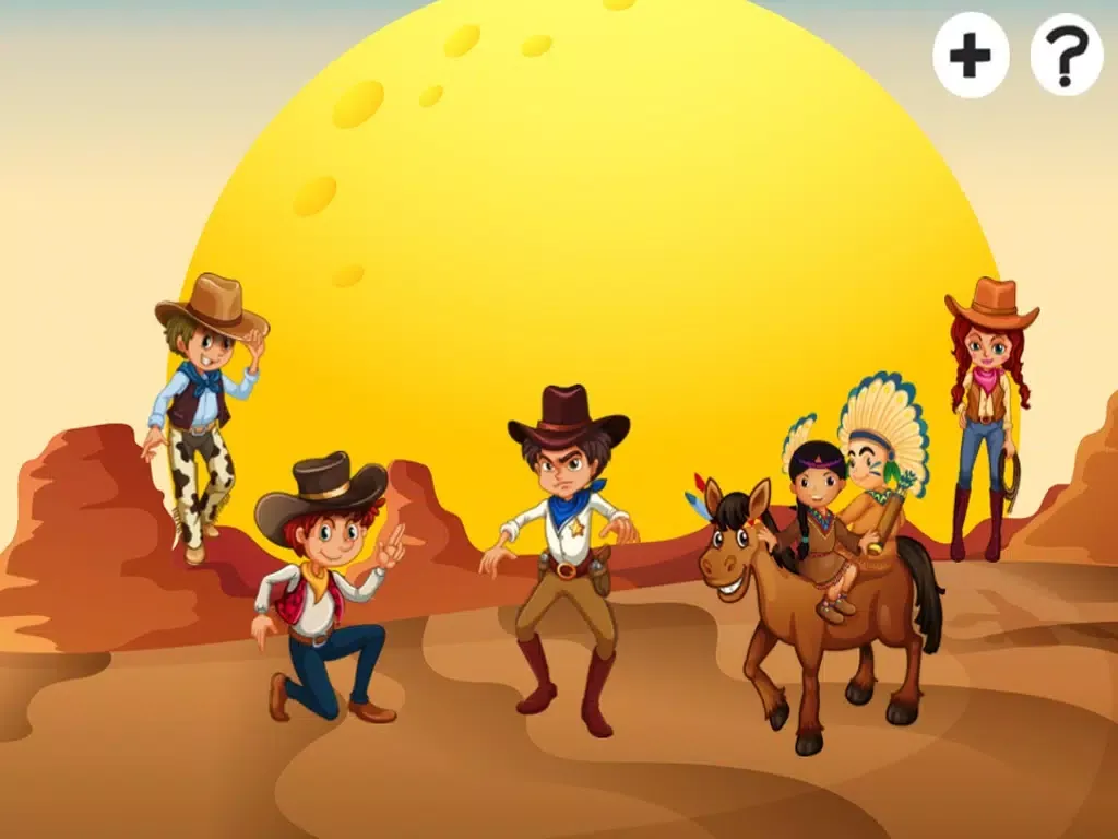 Скриншоты A Cowboys & Indians Learning Game for Children: Learn about the Wild West iPad 