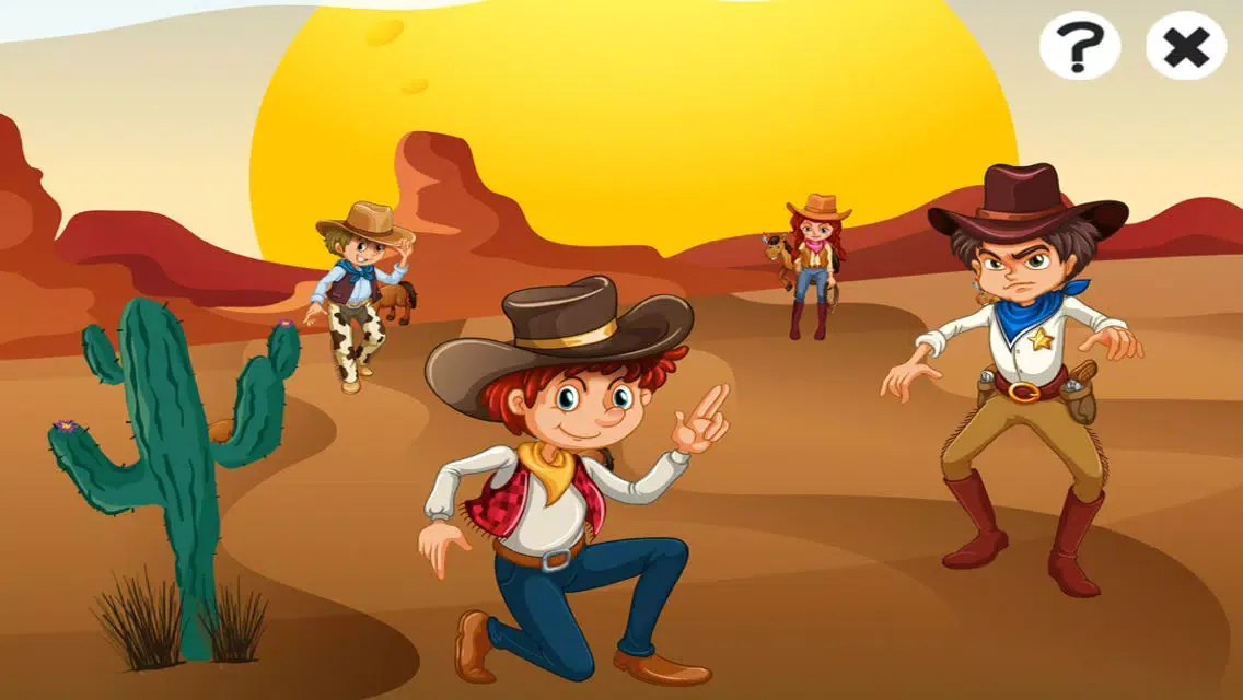 Скриншоты A Cowboys & Indians Learning Game for Children: Learn about the Wild West