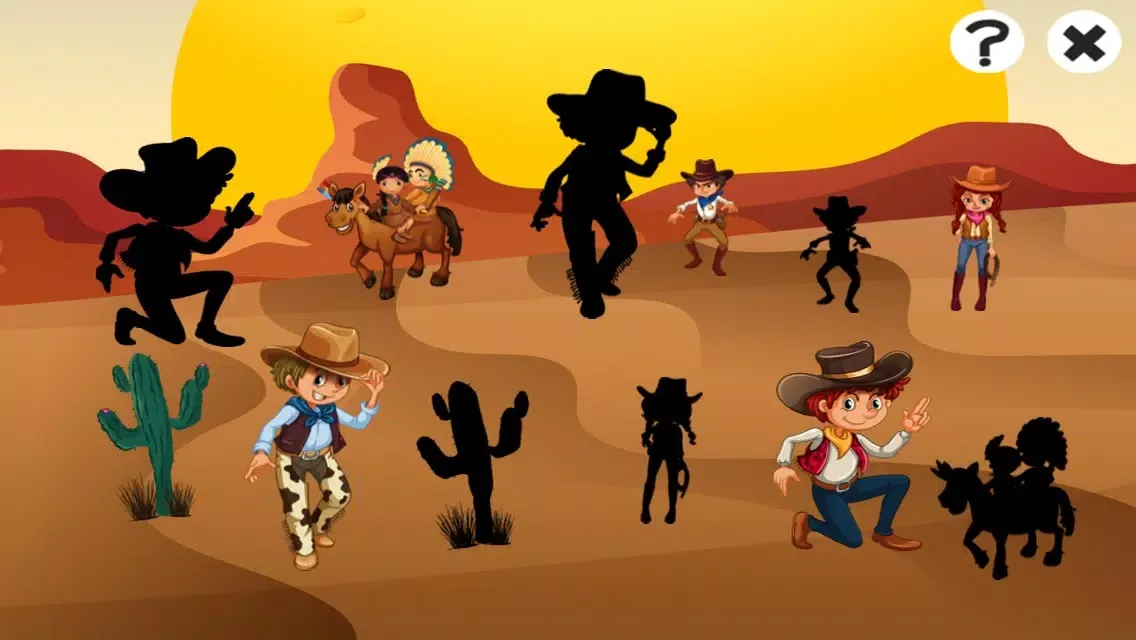 Скриншоты A Cowboys & Indians Learning Game for Children: Learn about the Wild West