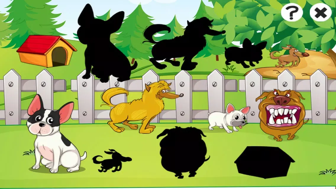 A Dog Learning Game for Children: Learn and play for nursery school Ekran Görüntüleri