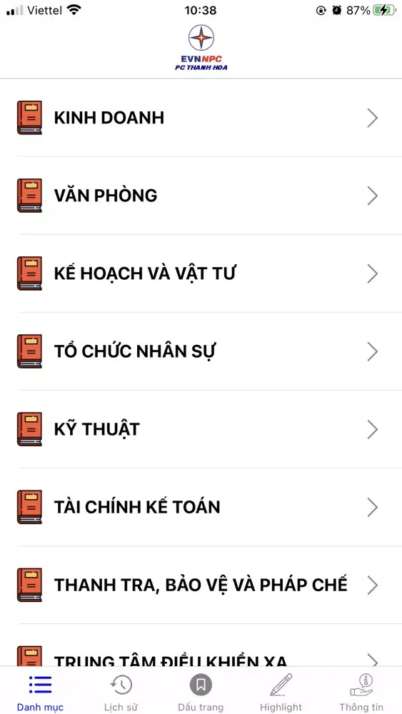 Tangkapan layar Sổ Tay Điện Tử