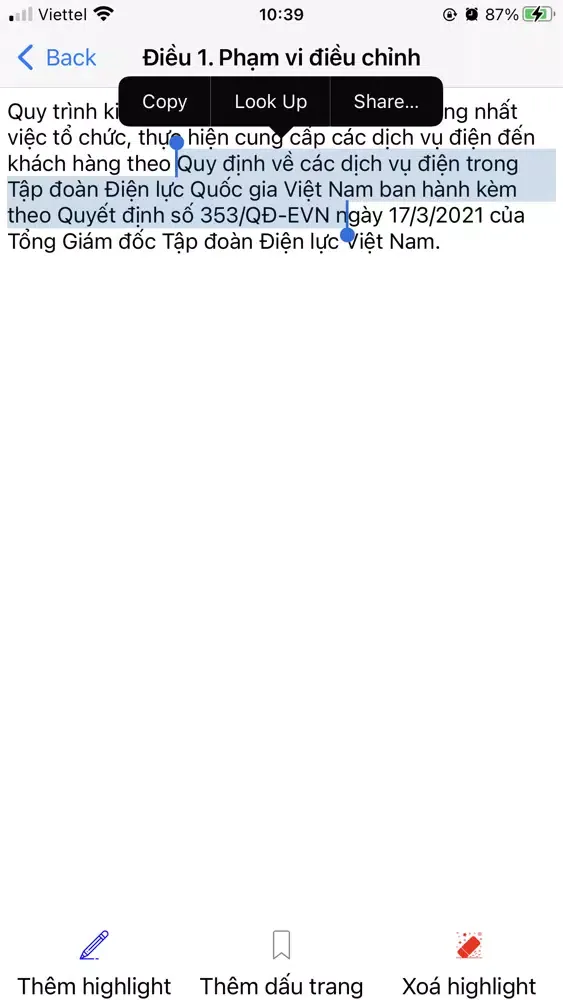 Tangkapan layar Sổ Tay Điện Tử