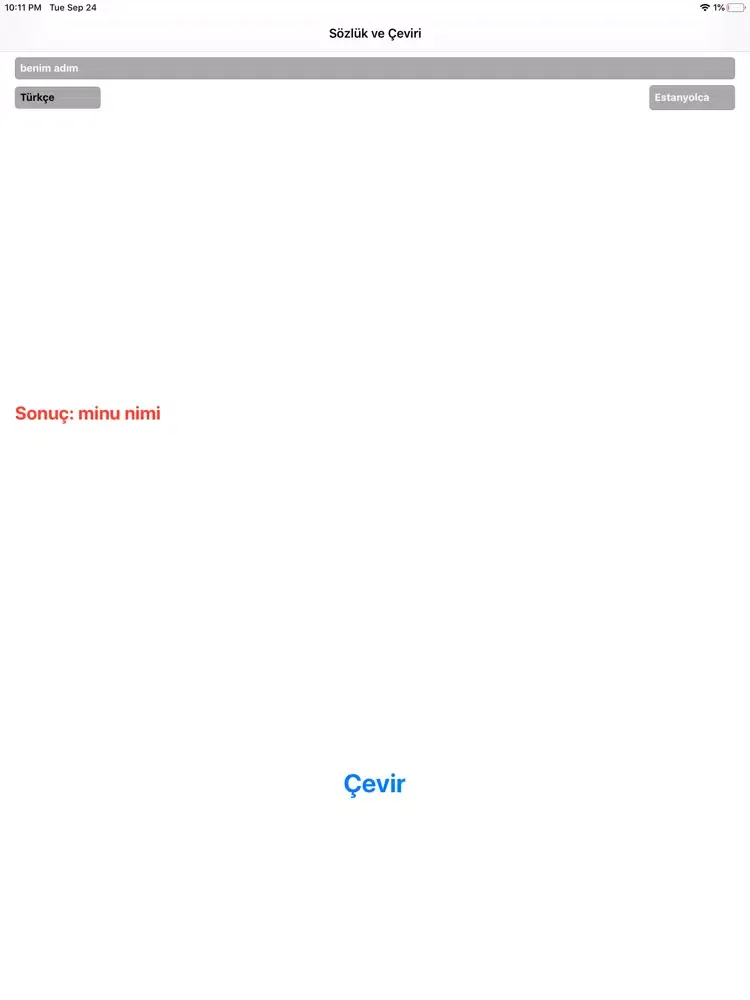 Скриншоты Ceviri ve Sözlük iPad 