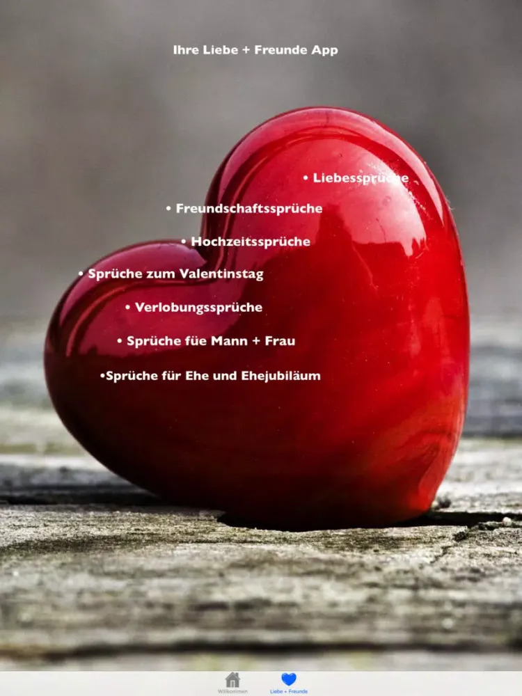صور Liebe + Freunde iPad 