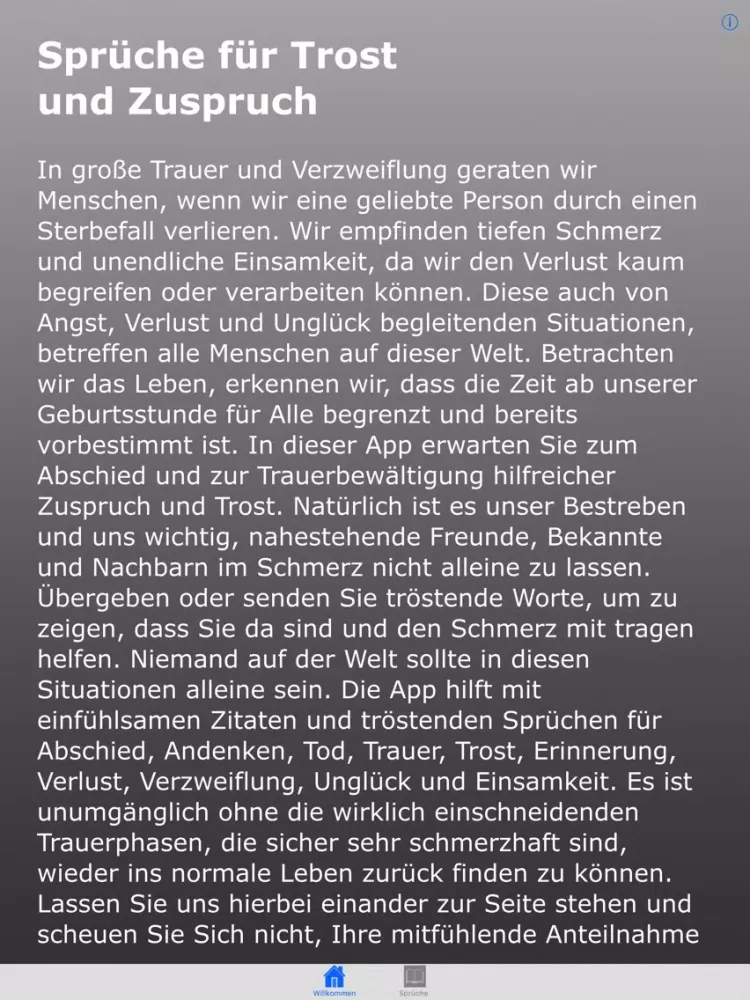 Trost und Zuspruch iPad  Screenshots