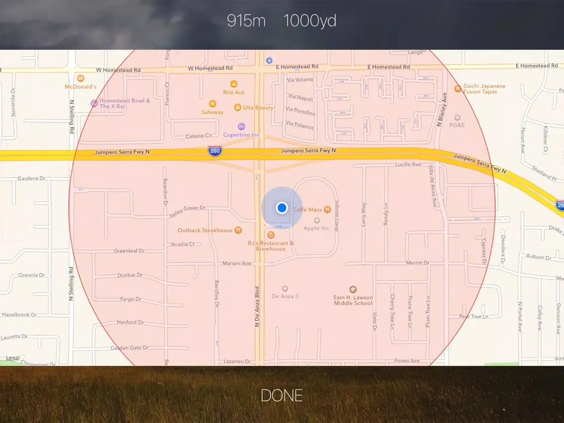 Thunderstorm Location Calculator - Get Distance & Location of the next Thunderstorm! iPad  স্ক্রিনশট