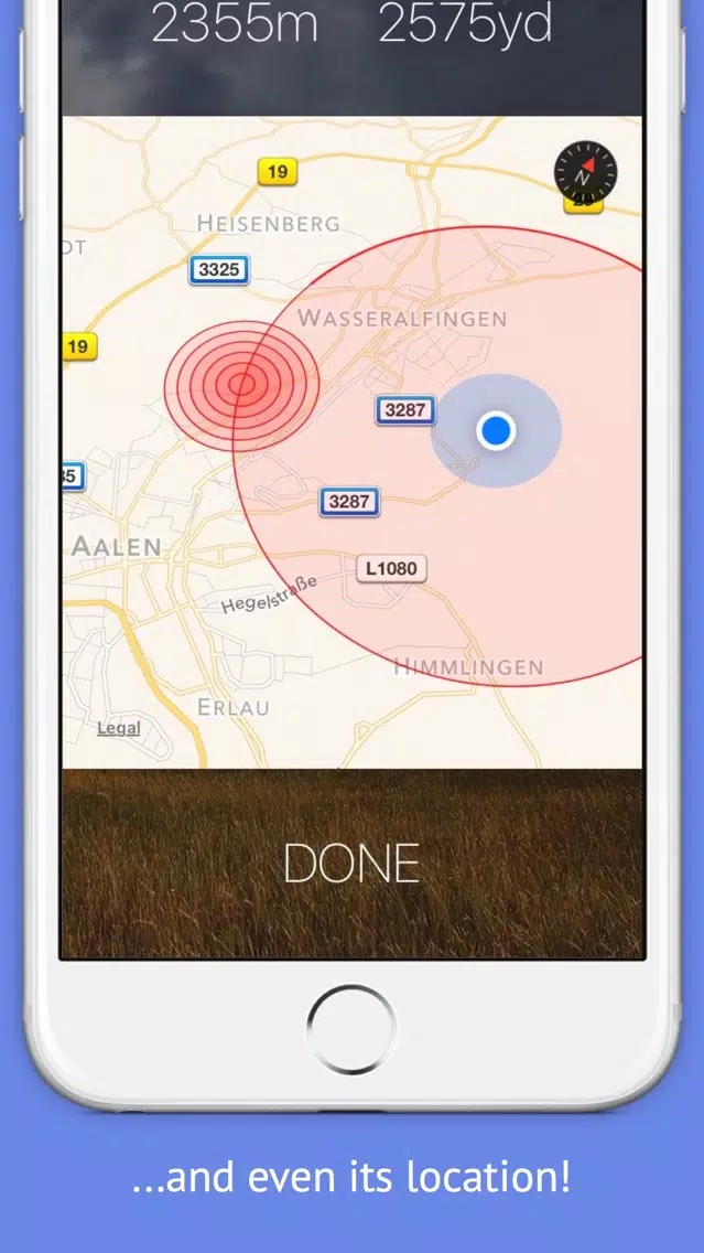 Thunderstorm Location Calculator - Get Distance & Location of the next Thunderstorm! Screenshots