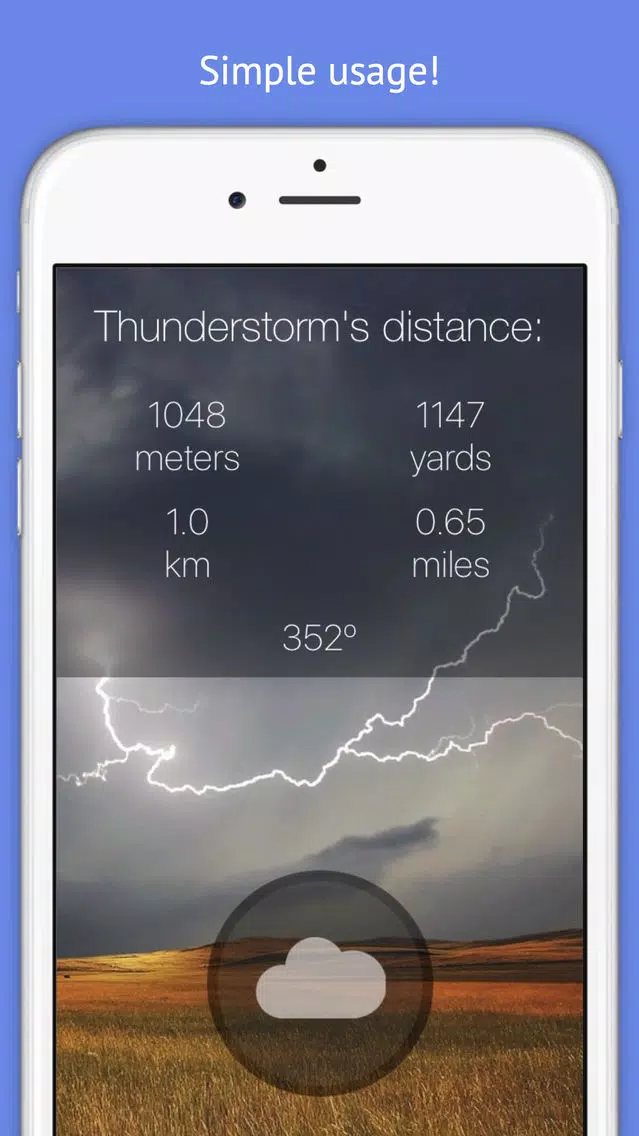 Thunderstorm Location Calculator - Get Distance & Location of the next Thunderstorm! Screenshots