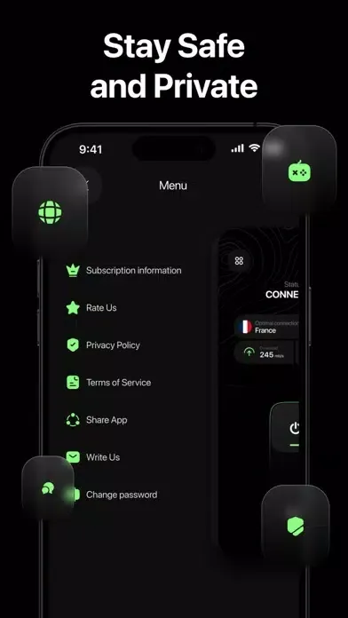 Captures d'écran de VPN FireNet - Secure & Safe