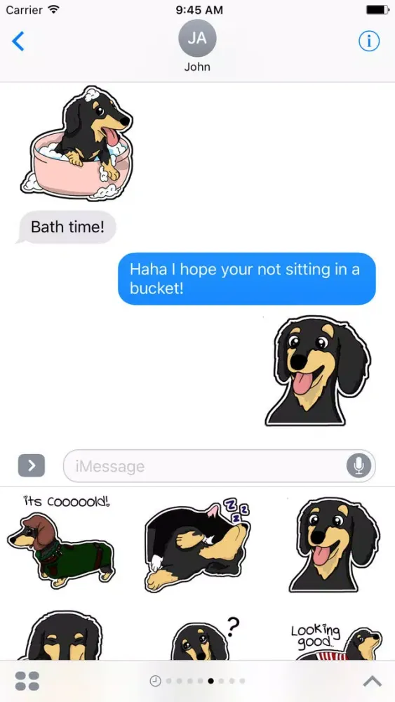 Dachshund Sticker سکرین شاٹس