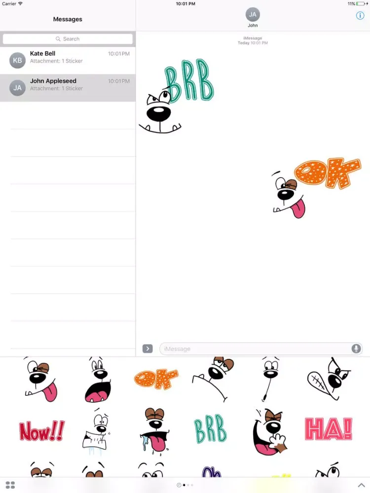 Screenshot di Dogoji funny dog emoji iPad 