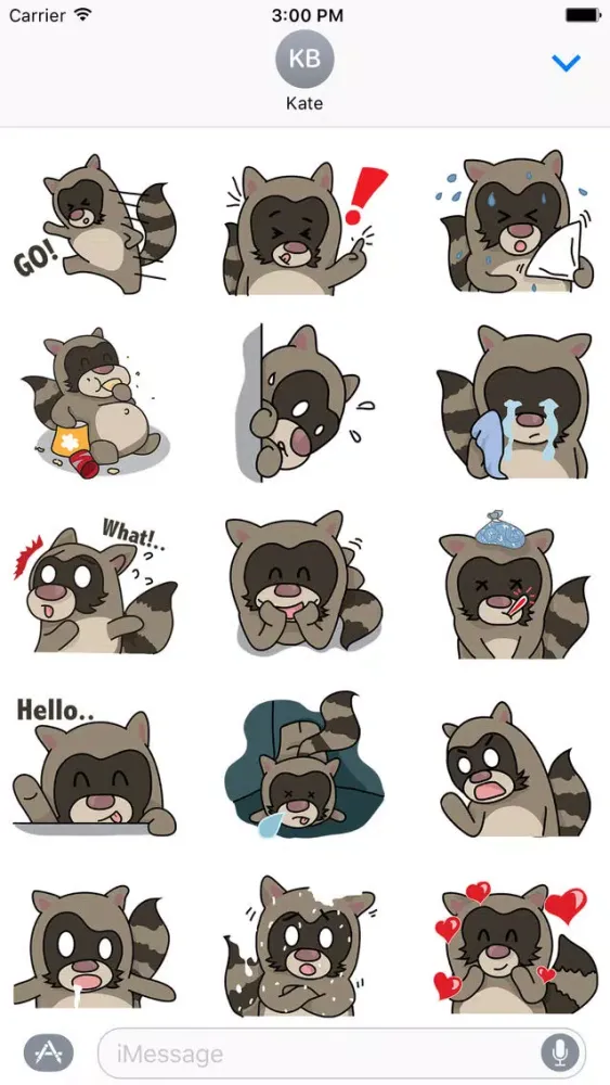 Zrzuty ekranu Racoons Racoons Sticker