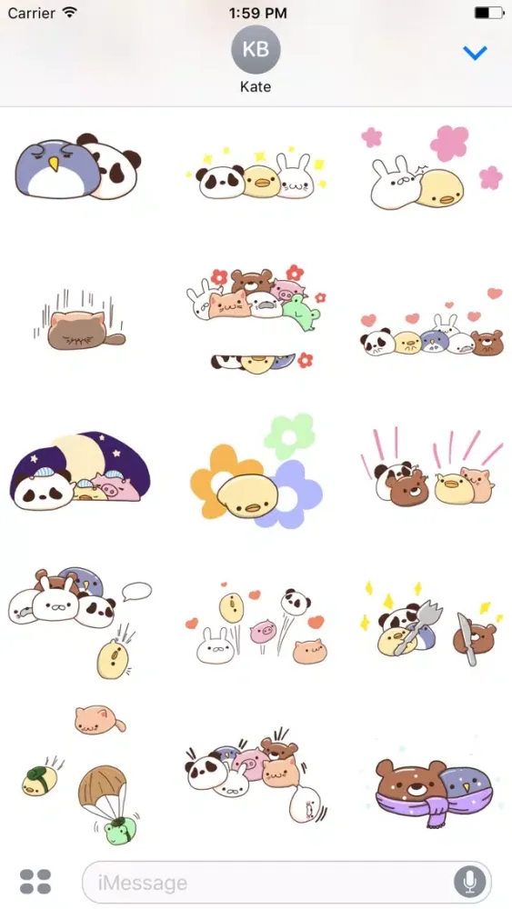 Sweet Mochi Animal Stickers!應用截圖