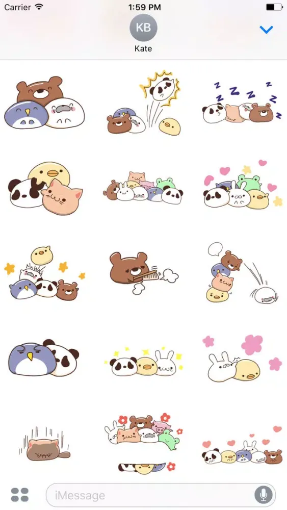 Sweet Mochi Animal Stickers!應用截圖