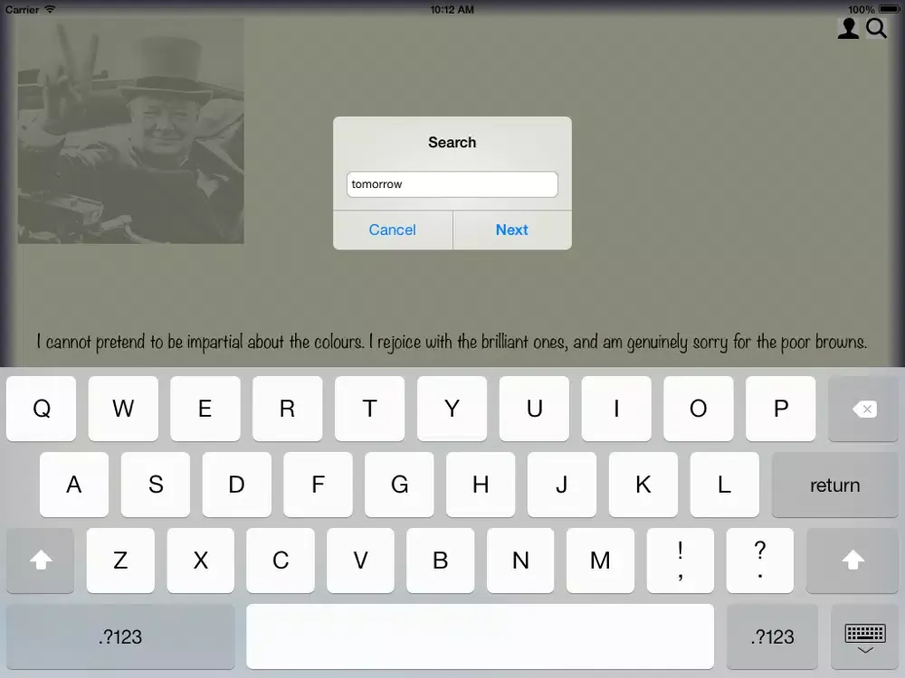 Churchill Sez iPad  سکرین شاٹس
