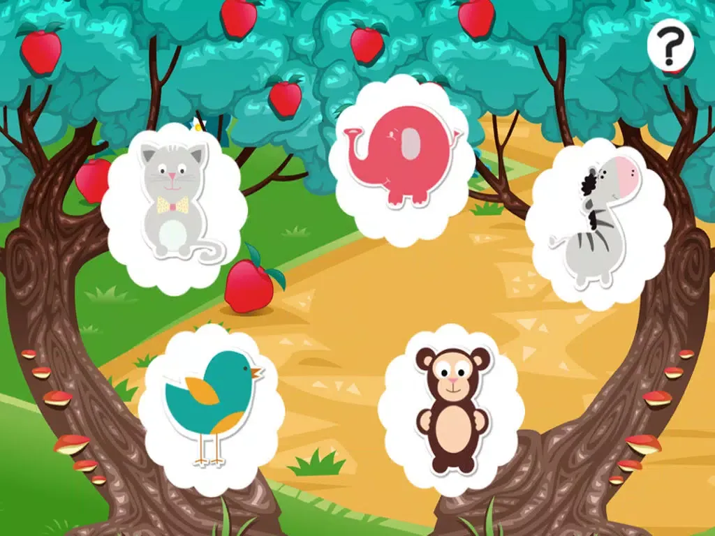 Animals baby game for children: Find the mistake in the forest iPad  Screenshots
