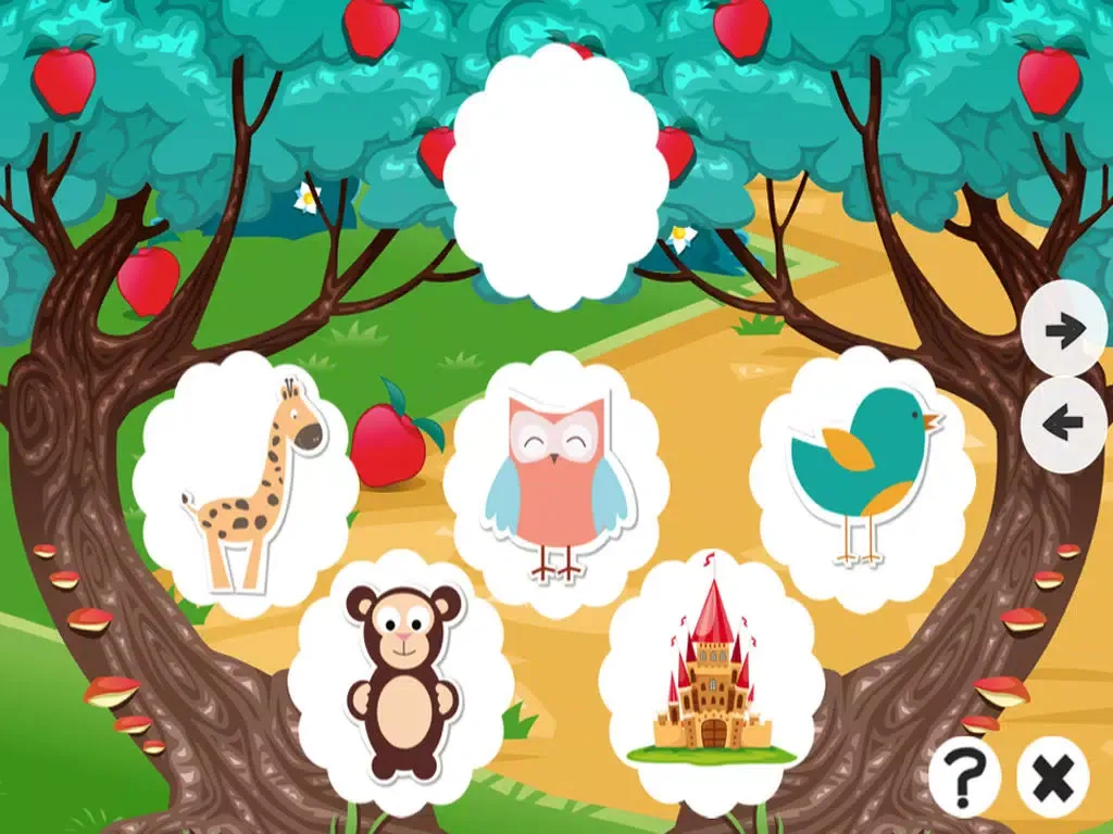 Animals baby game for children: Find the mistake in the forest iPad  Screenshots