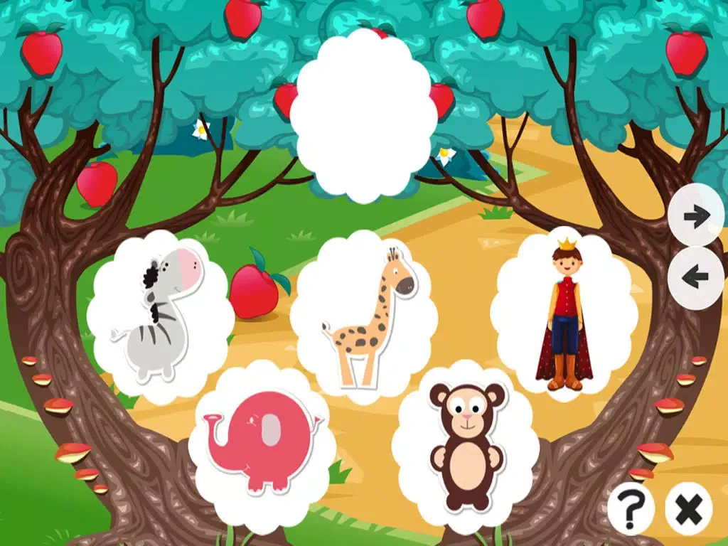 Animals baby game for children: Find the mistake in the forest iPad  Screenshots