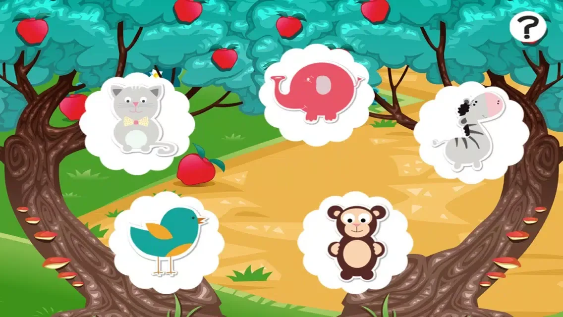 Animals baby game for children: Find the mistake in the forest Screenshots