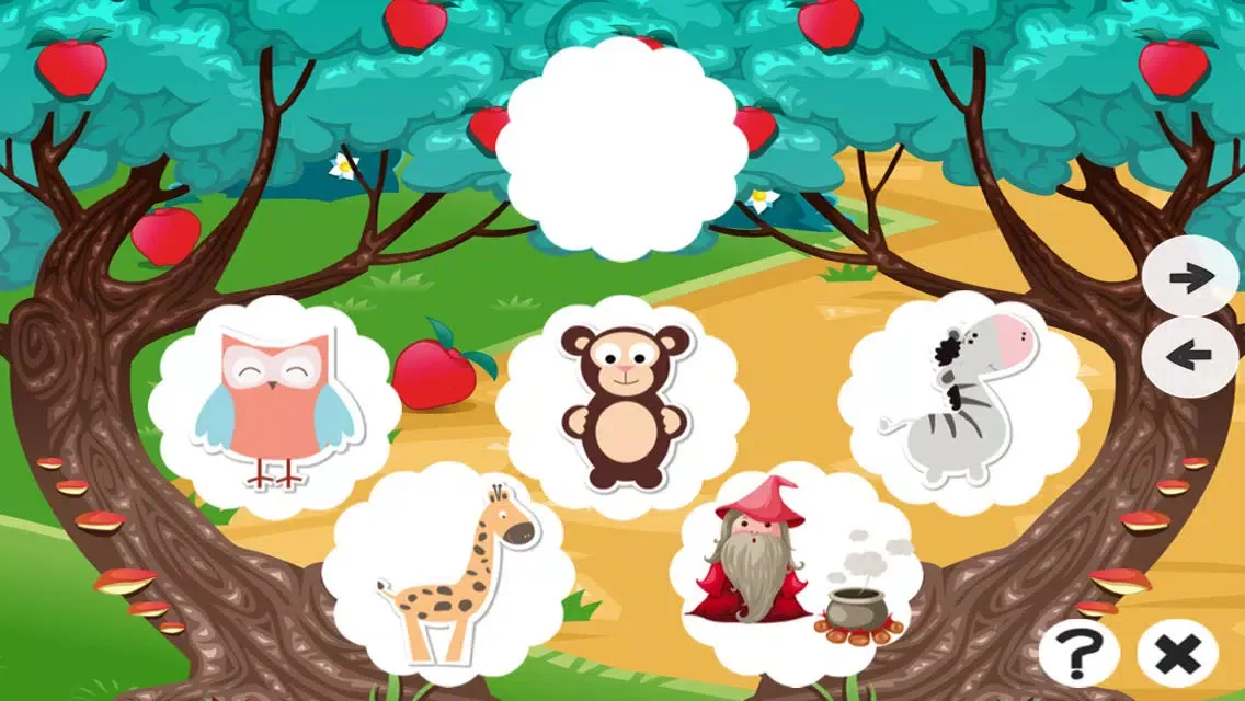 Animals baby game for children: Find the mistake in the forest Screenshots