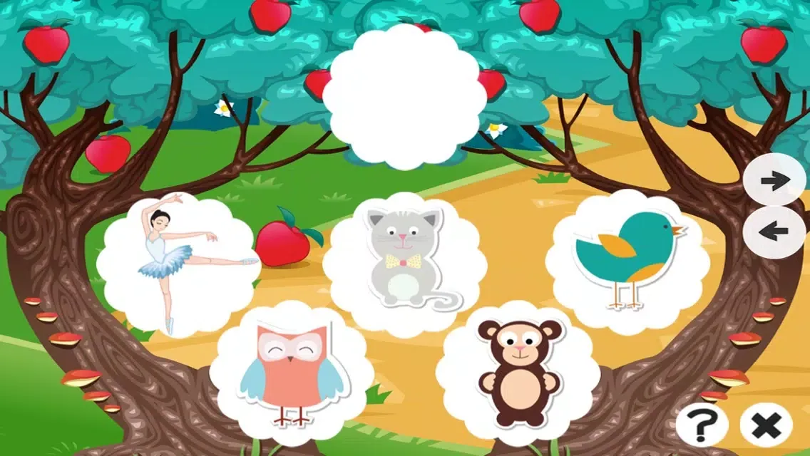 Animals baby game for children: Find the mistake in the forest Screenshots